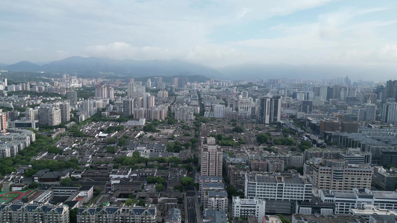航拍福州三坊七巷