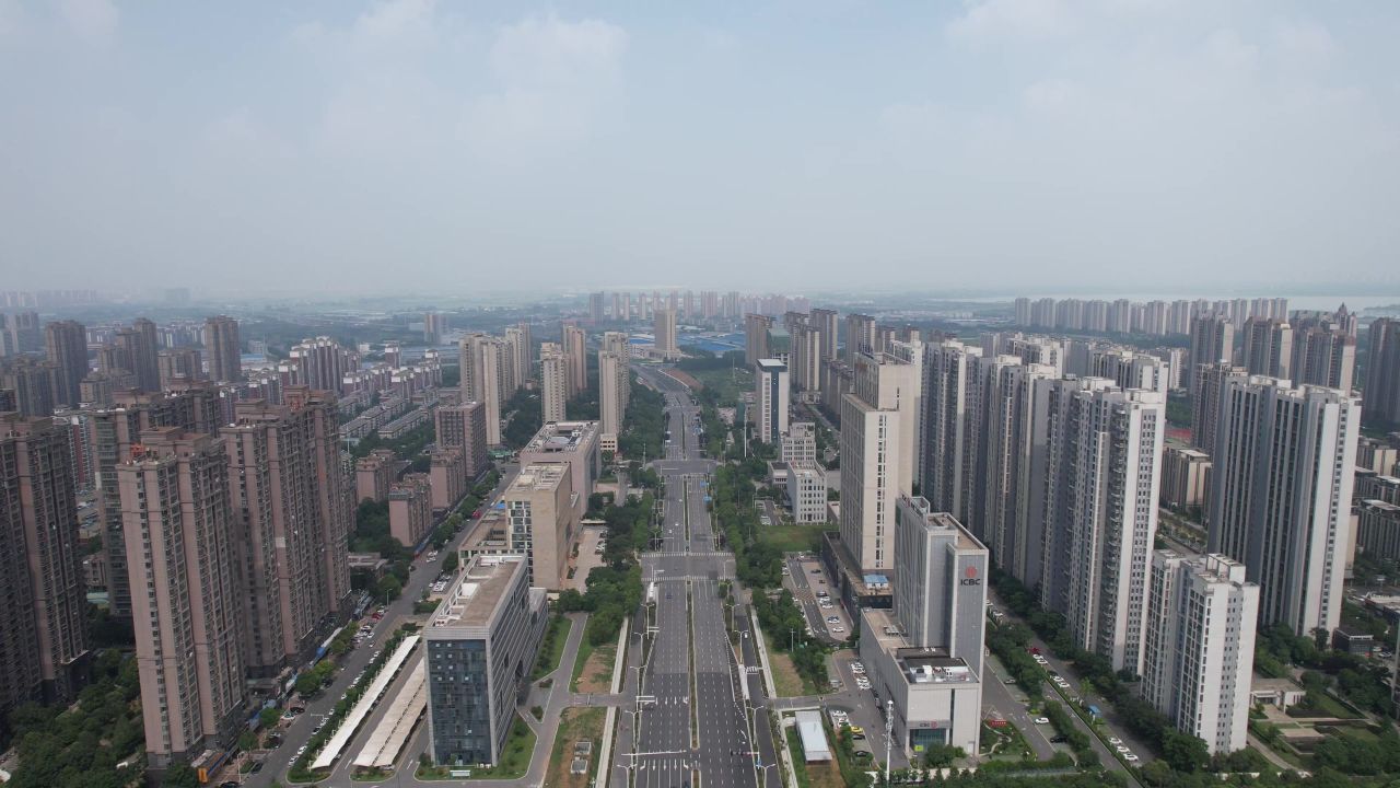 安徽滁州城市建设航拍 