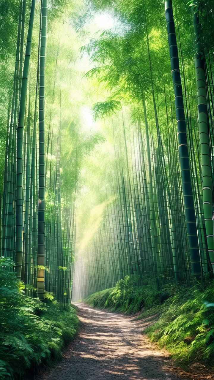 青翠的竹林里，微风吹过 5