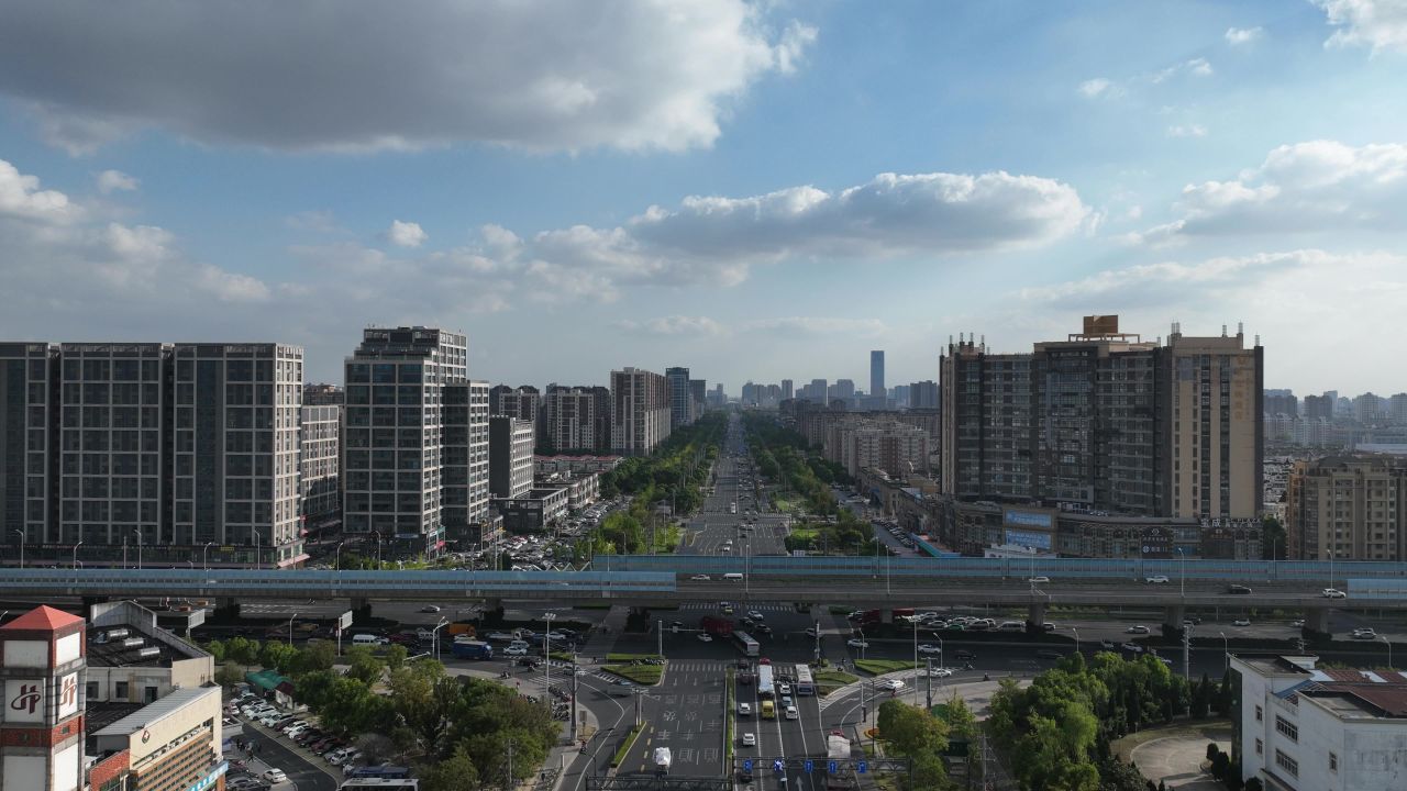 城市车流延时