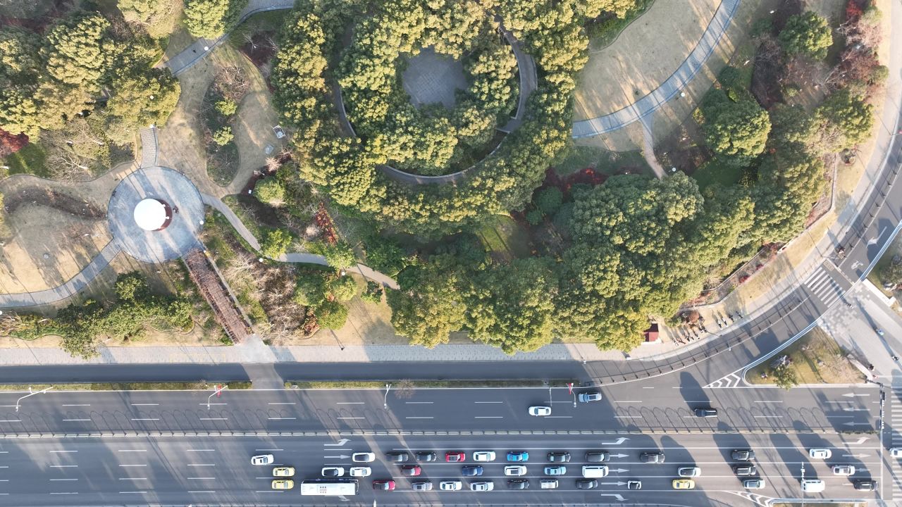 4K航拍城市建筑交通道路风光大景 4