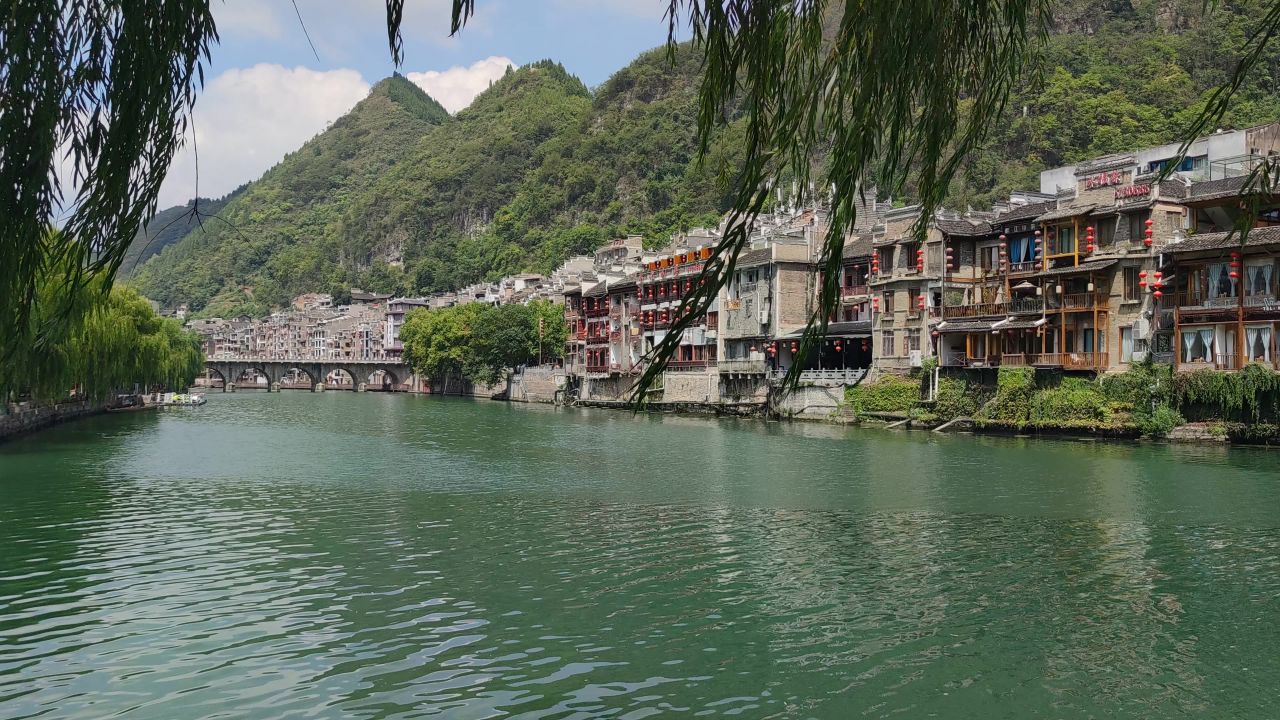 贵州镇远古镇风光实拍 