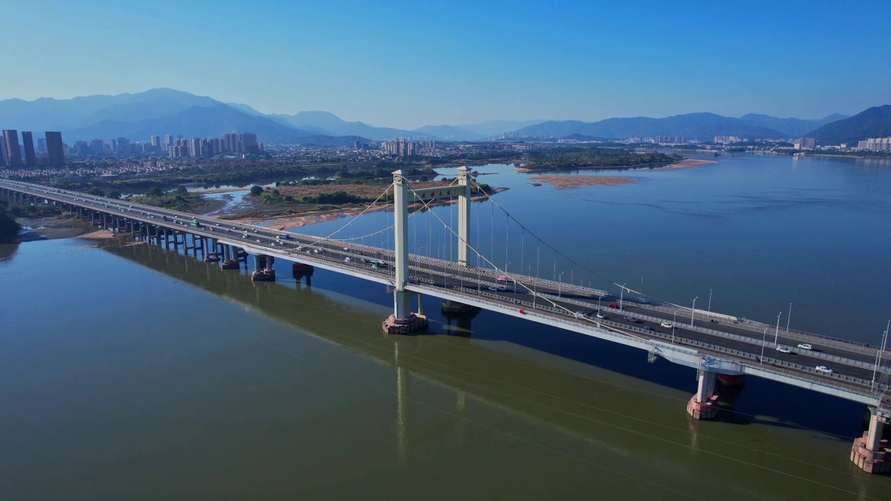 航拍福州洪塘大桥景观 7
