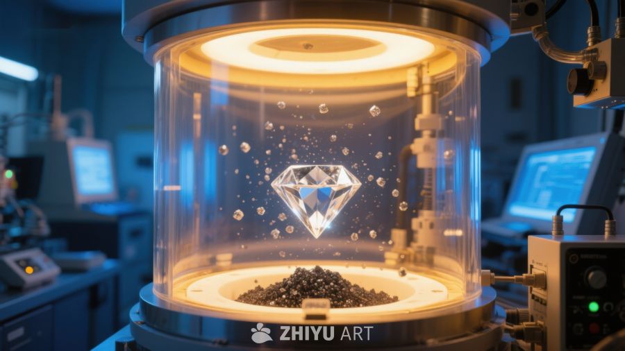 实验室中的人造钻石培育过程 498