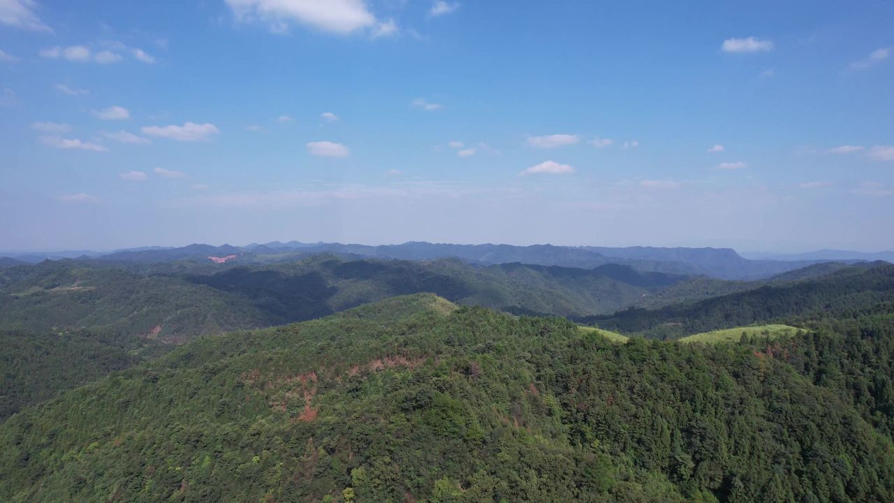 祖国大好河山青山绿水航拍  
