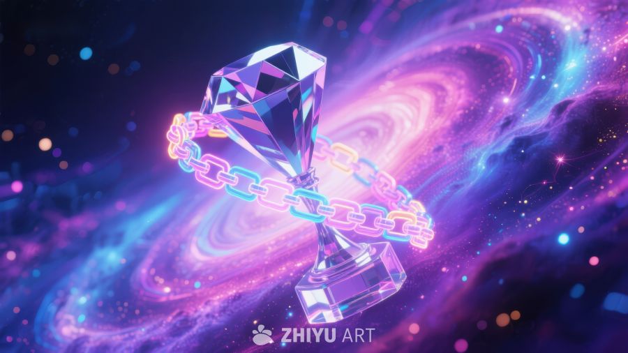 宇宙背景下的钻石与链环 920