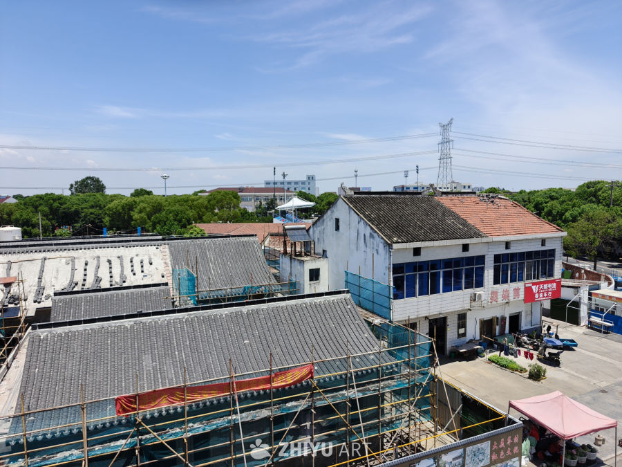 俯瞰在建村落群