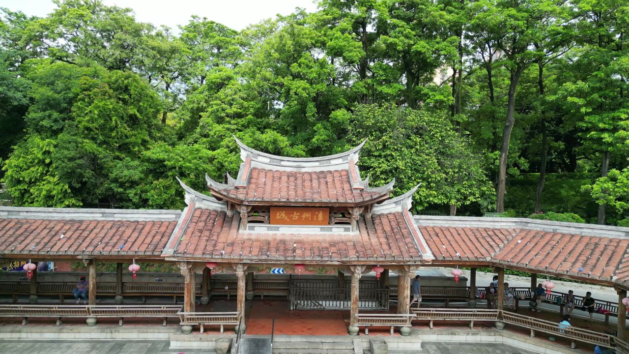 航拍福建漳州古城