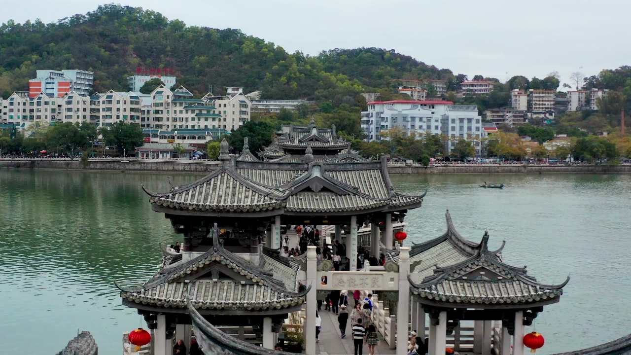 二五年航拍潮州广济桥一