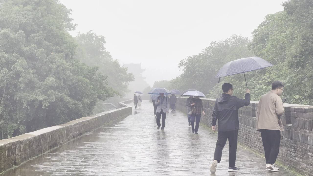 雨中古道行
