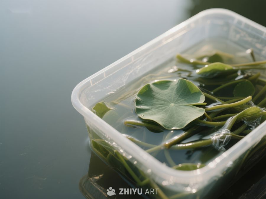 水培植物在透明容器中 376