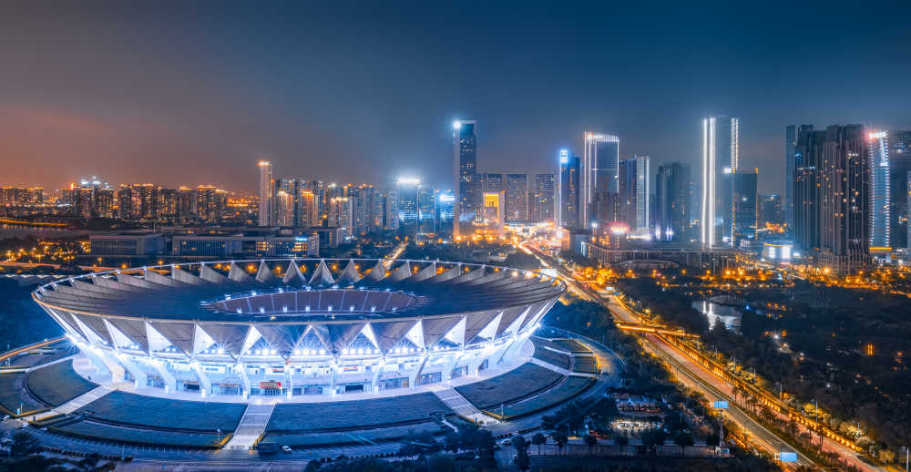 佛山世纪莲夜景