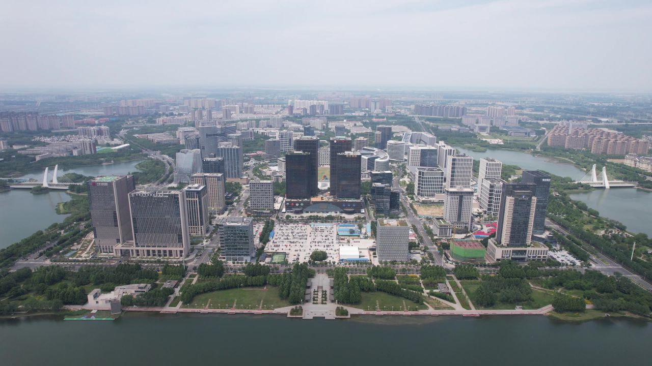 河南郑州城市风光航拍
