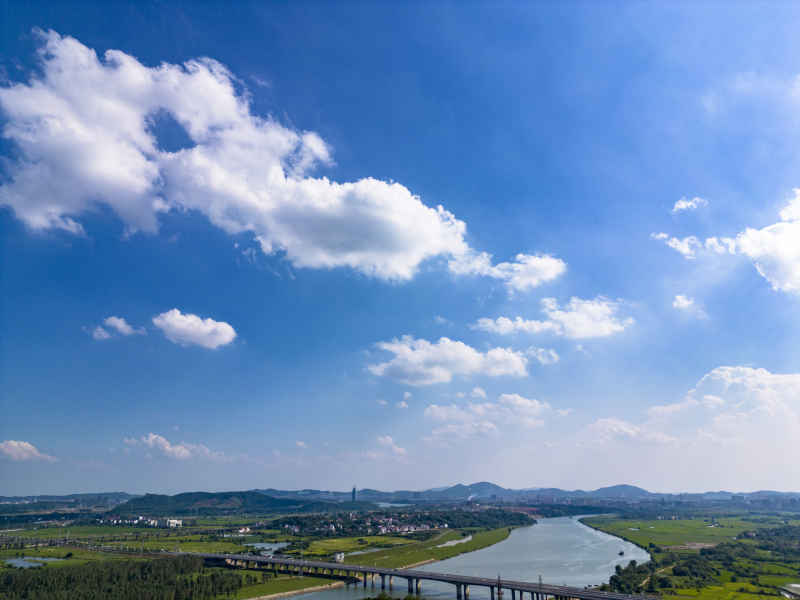 江西吉安神岗山航拍摄影图 