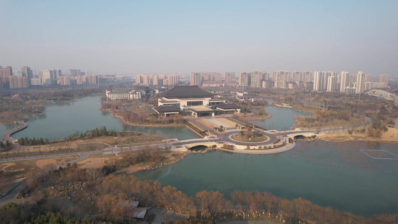  西安国际会议中心航拍
