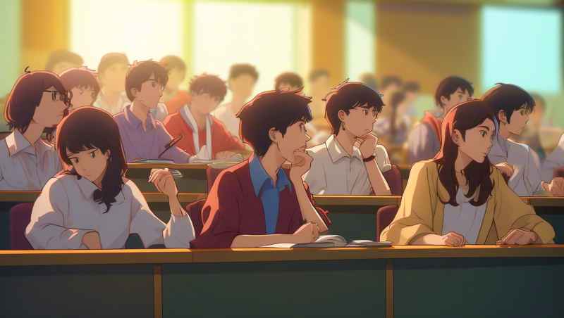 青年学者讲座，学生们认真聆听 5