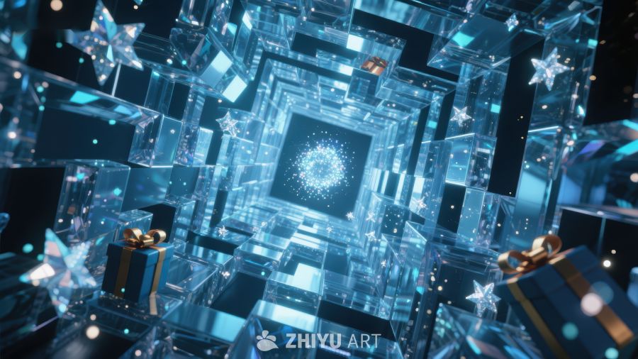 晶莹立方体中的星光璀璨 201