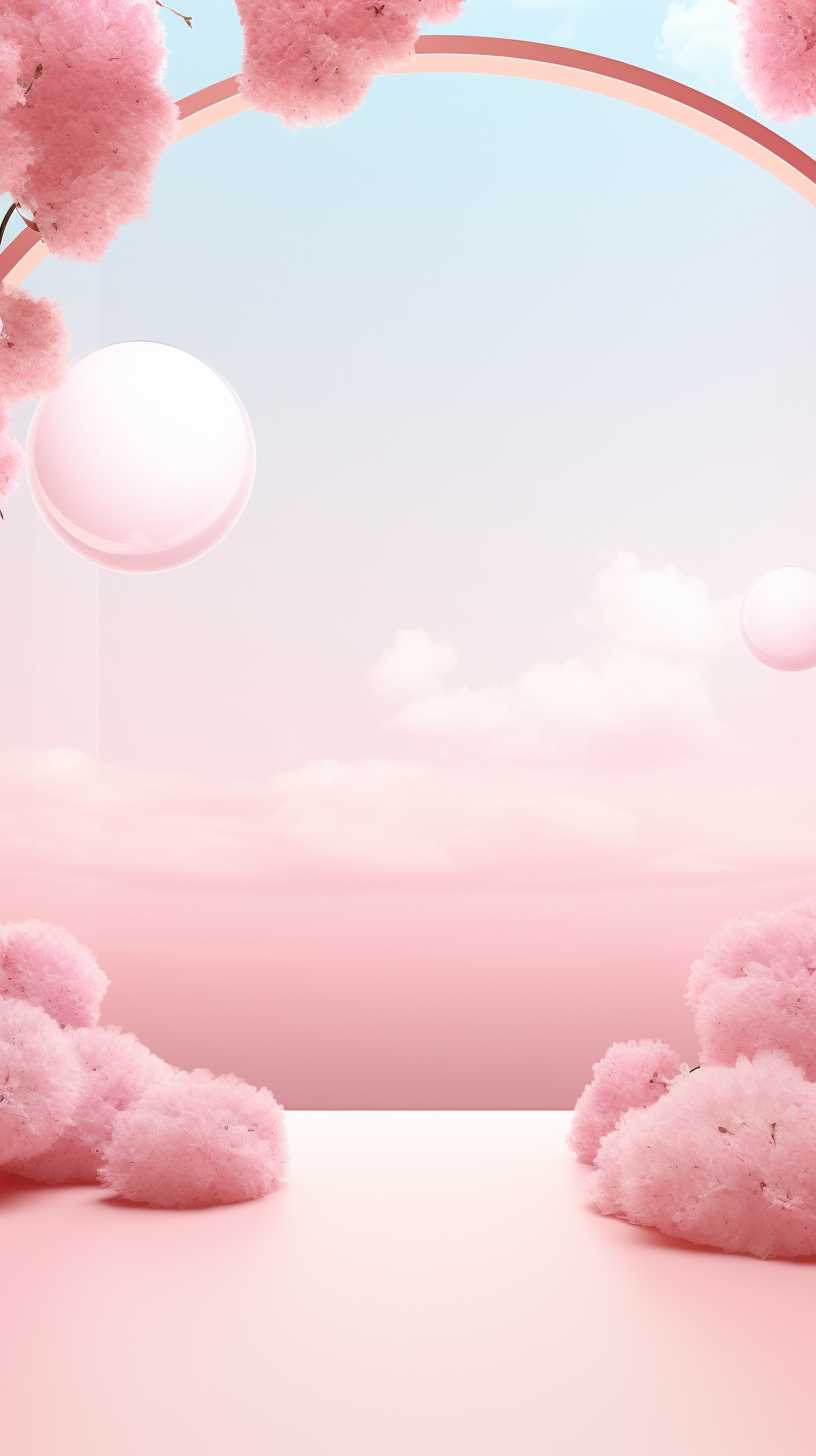 粉色艺术图