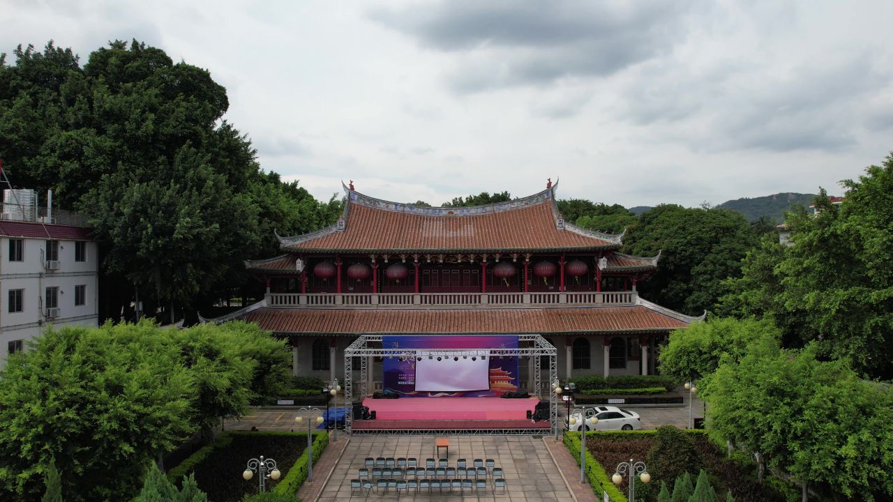 福建泉州城市风光航拍 