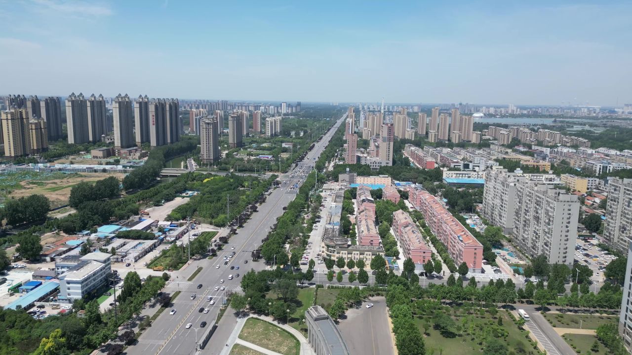 航拍山东聊城大学