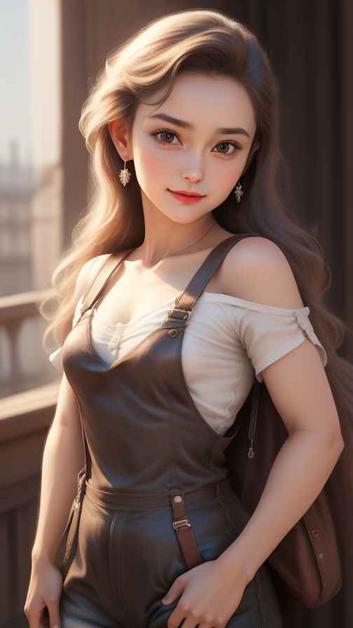 吊带高级美女