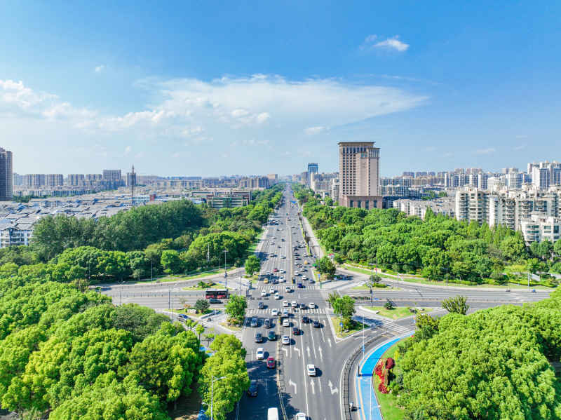 航拍昆山城市风光建筑大景 68