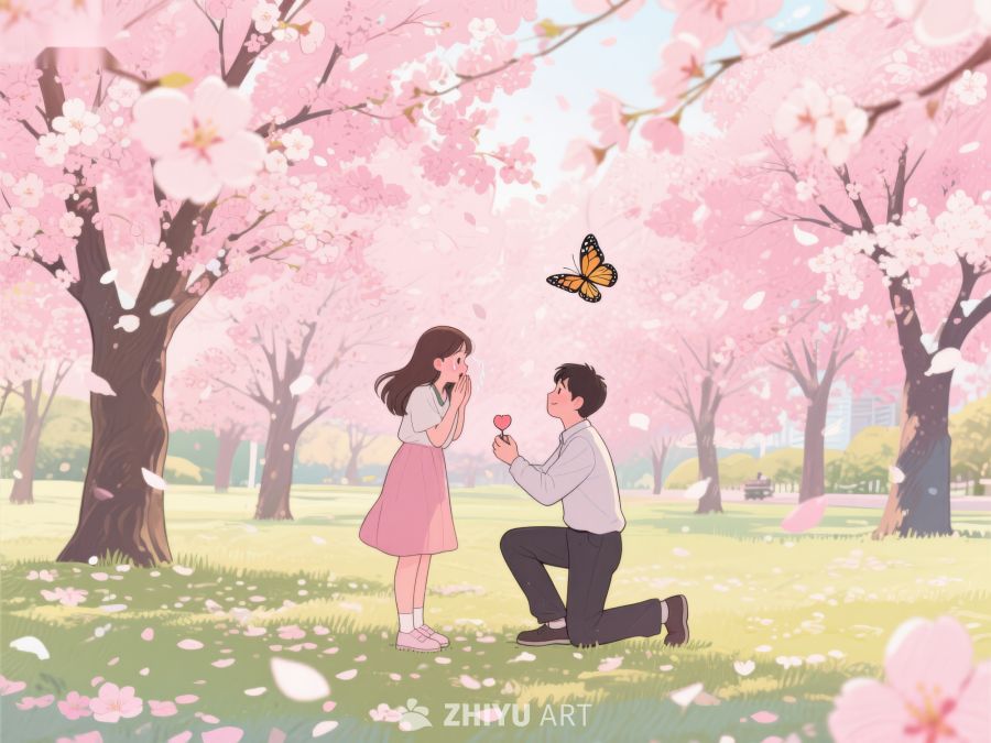 樱花树下浪漫求婚 1094