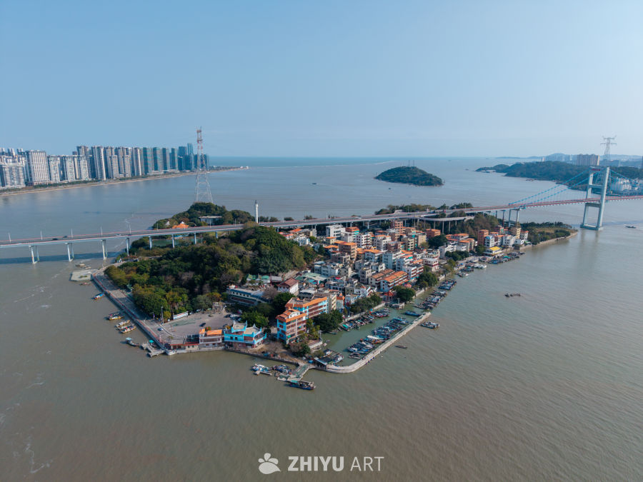 海滨岛屿航拍美景