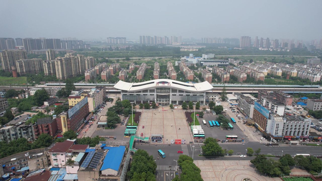安徽滁州城市建设航拍 
