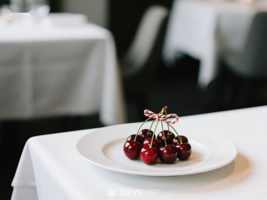 盘中樱桃，餐厅布置 380