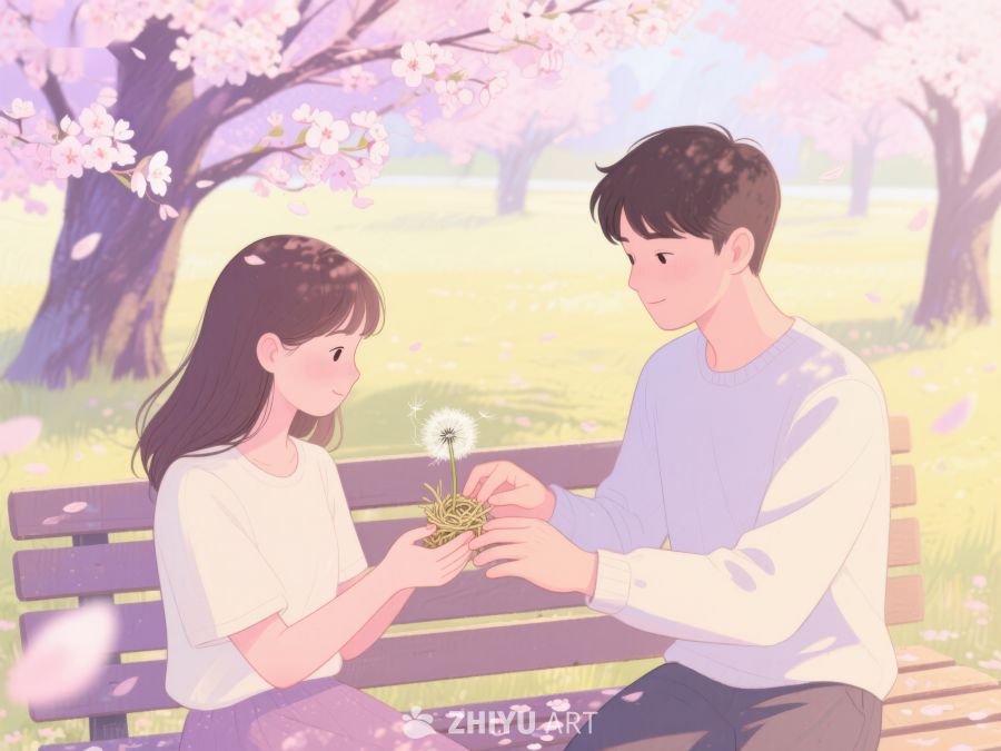 春日公园情侣温馨互动 85