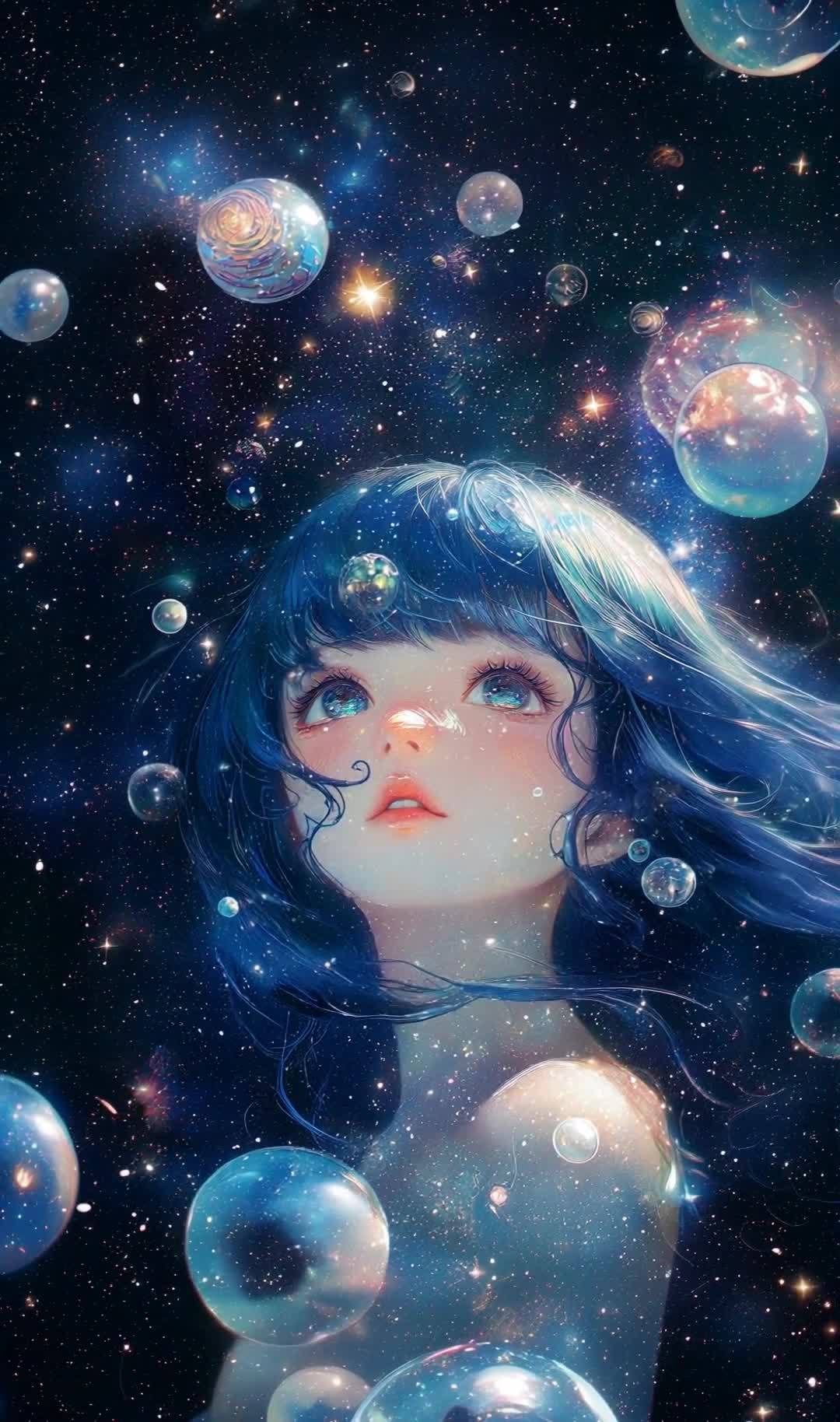 星空少女的超现实梦幻之旅