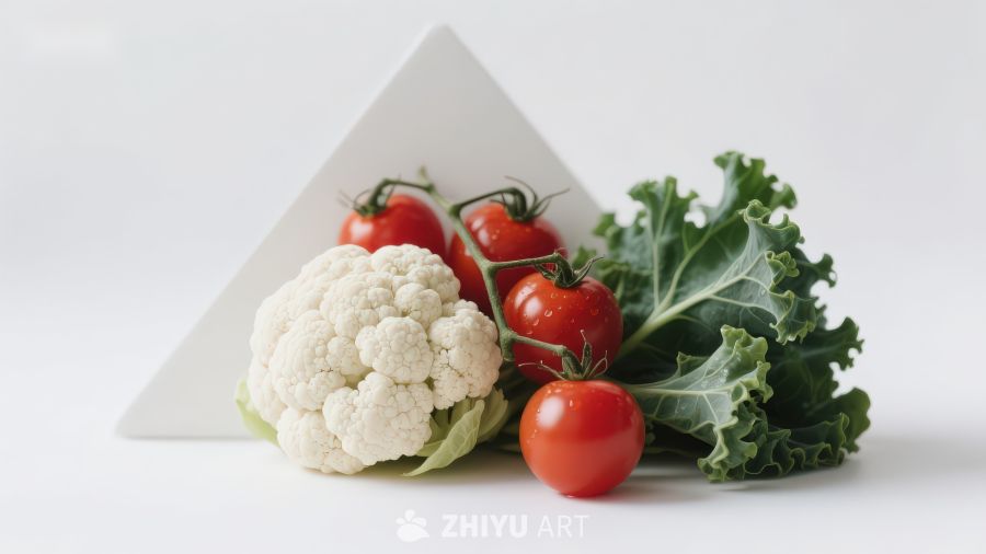 新鲜蔬菜静物组合