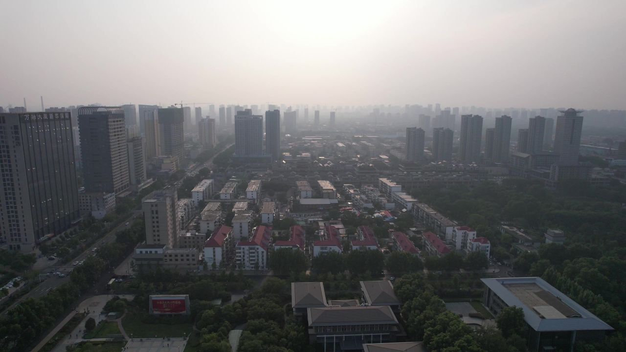 河北邯郸城市建设航拍