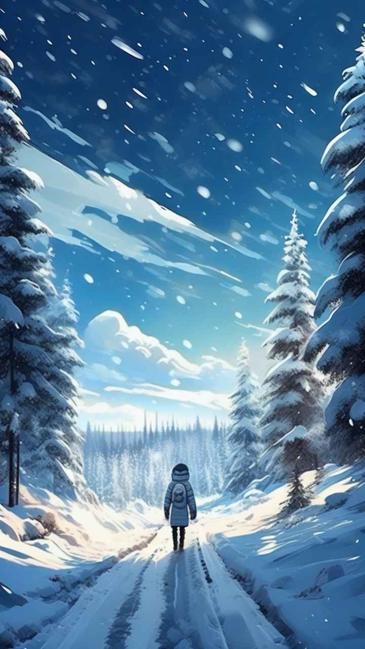 插画冬季背景图 61