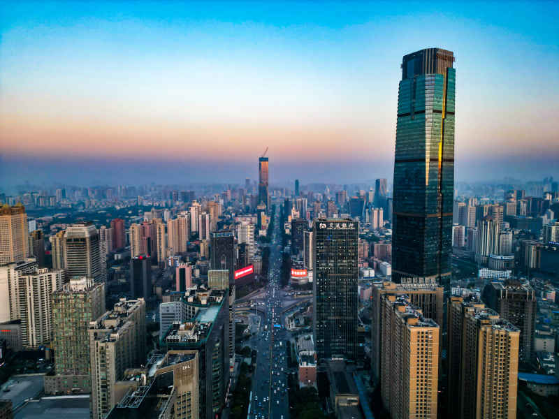 长沙国金中心IFS航拍摄影图