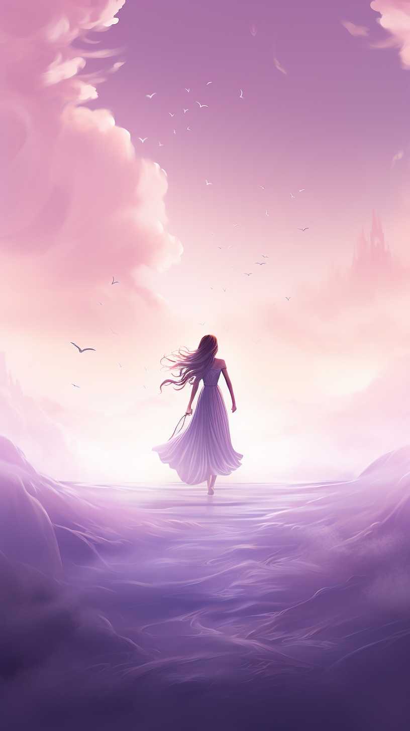 紫色唯美背景图