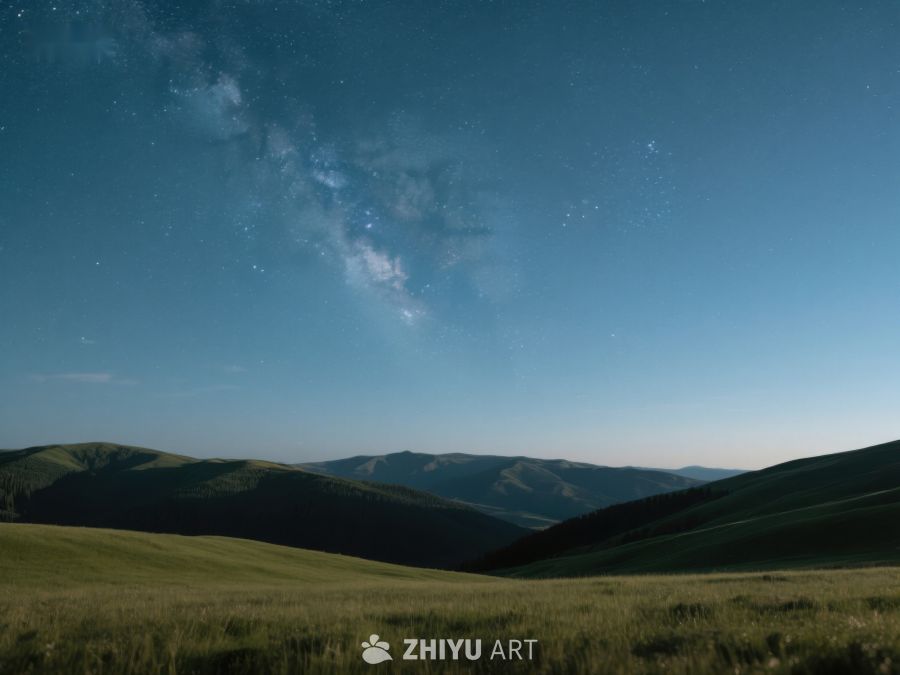 星空下的宁静山丘 203