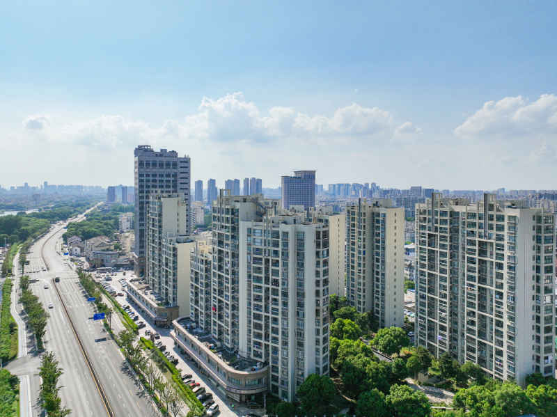 航拍昆山城市风光建筑大景 77