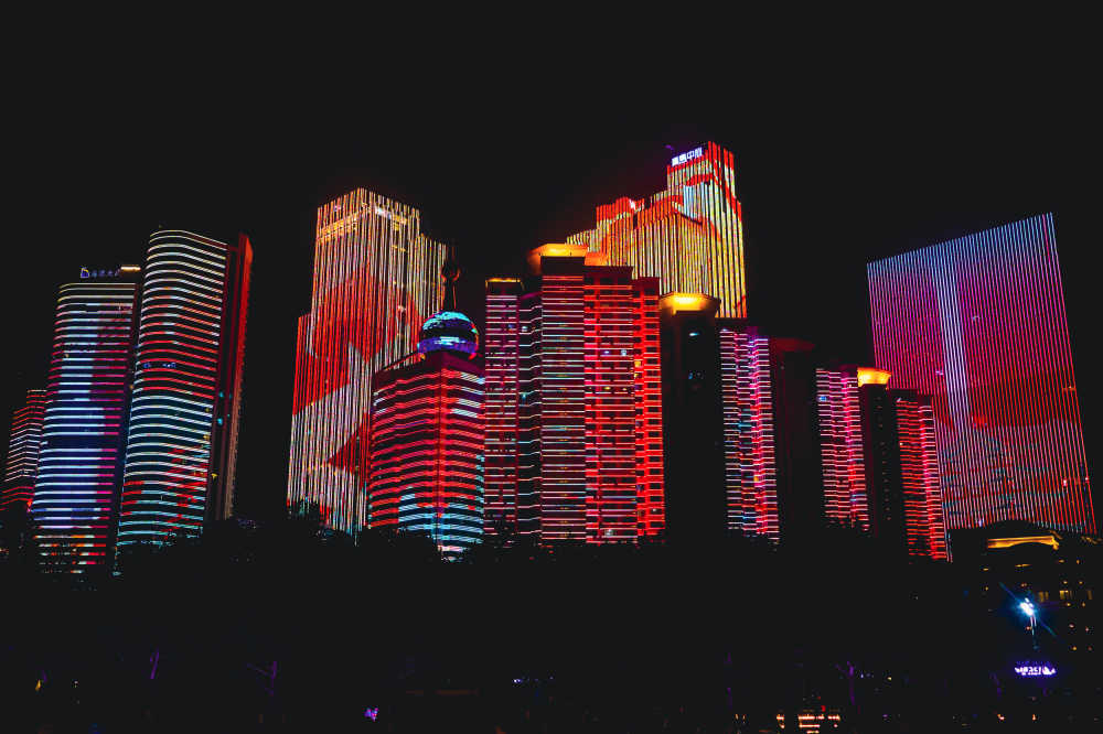 青岛夜景风光
