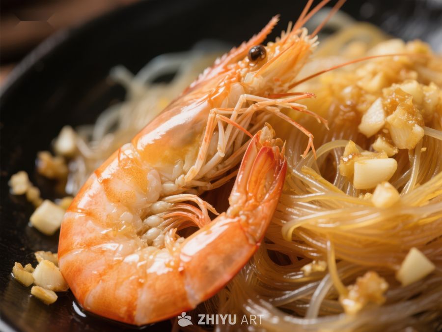 蒜蓉粉丝蒸虾美食特写 920