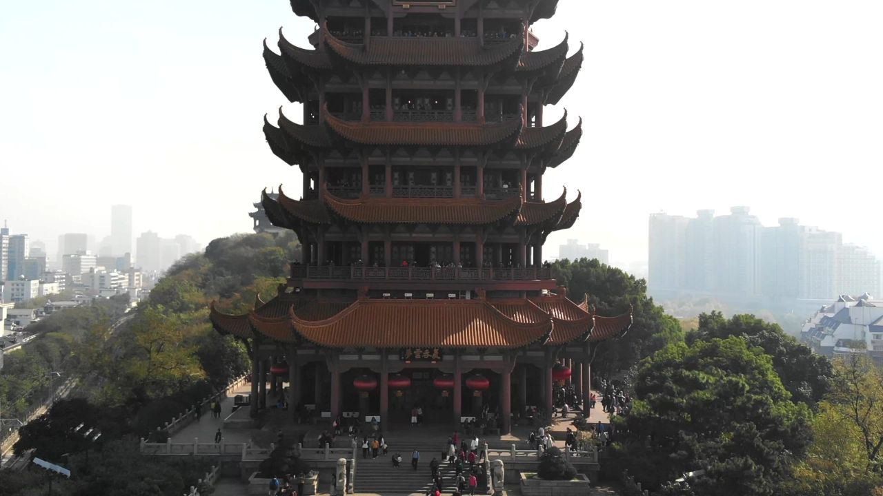 黄鹤楼航拍1