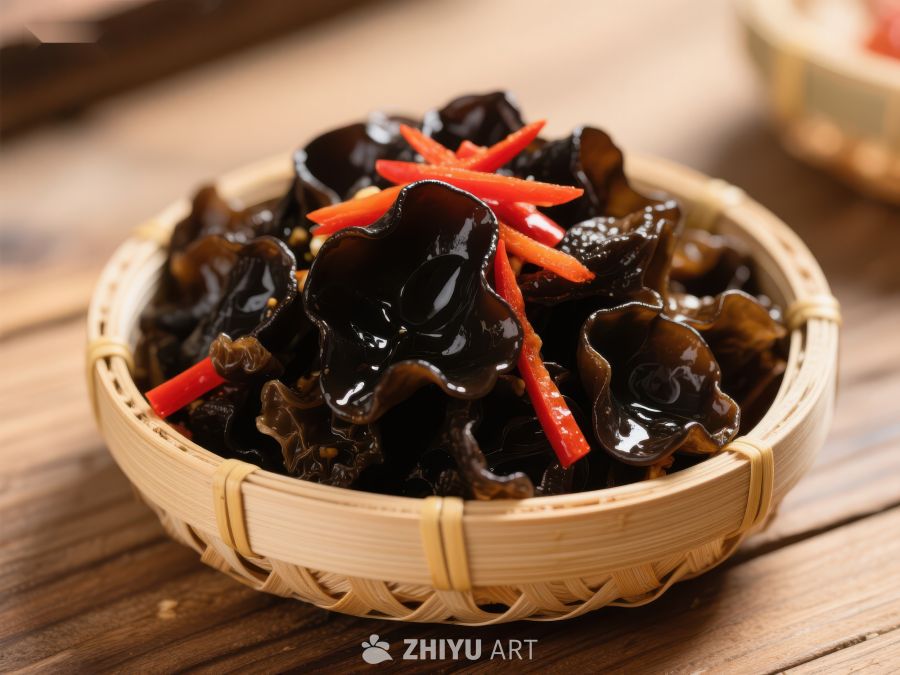 木耳拌红椒，清爽可口的家常凉菜 1036