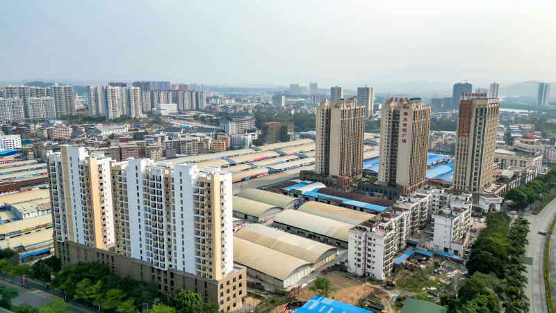 广西百色城市风光航拍