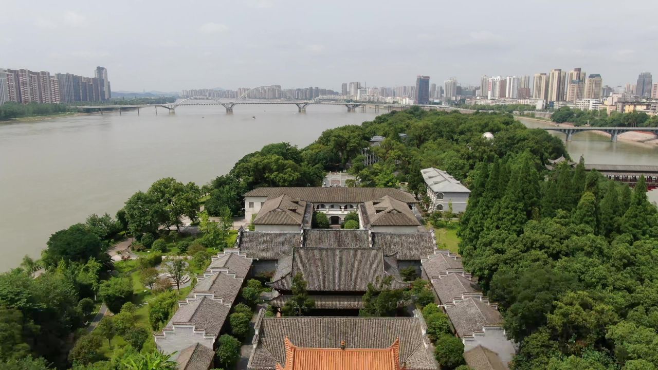 江西赣州江南宋城航拍 