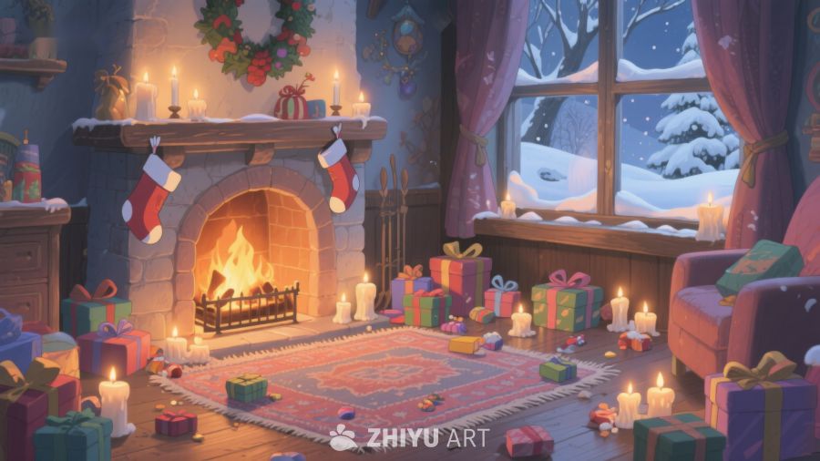 温馨圣诞夜，礼物满屋 313