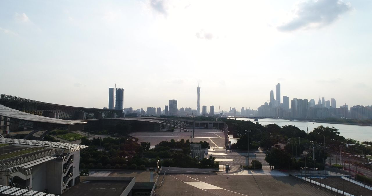 广州航拍（会展中心江边）