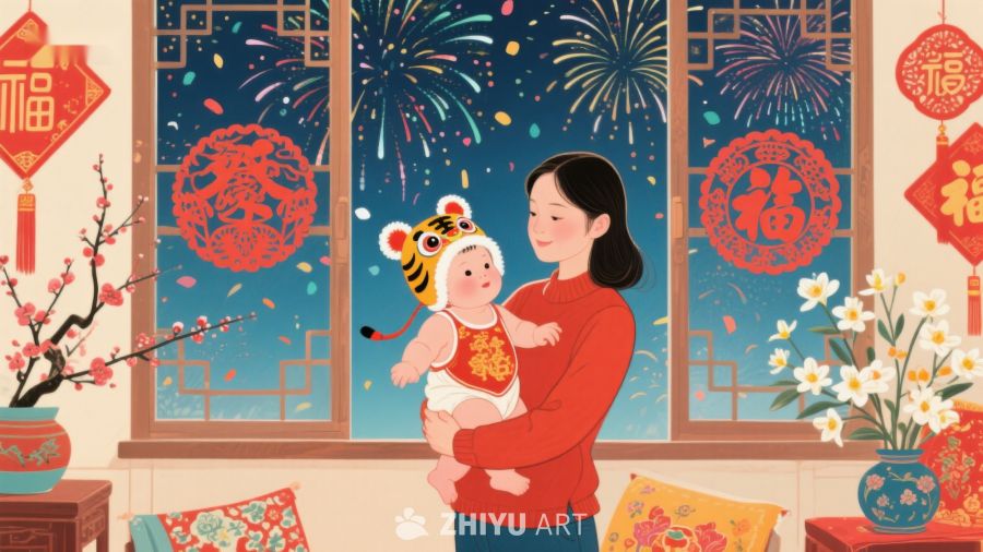 新春佳节母子共庆 1044