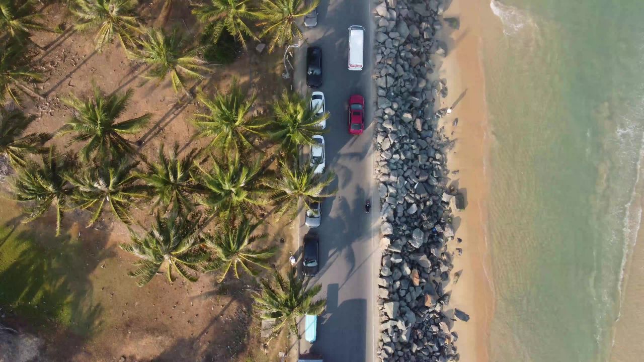 风景-航拍-海南万宁日月湾公路