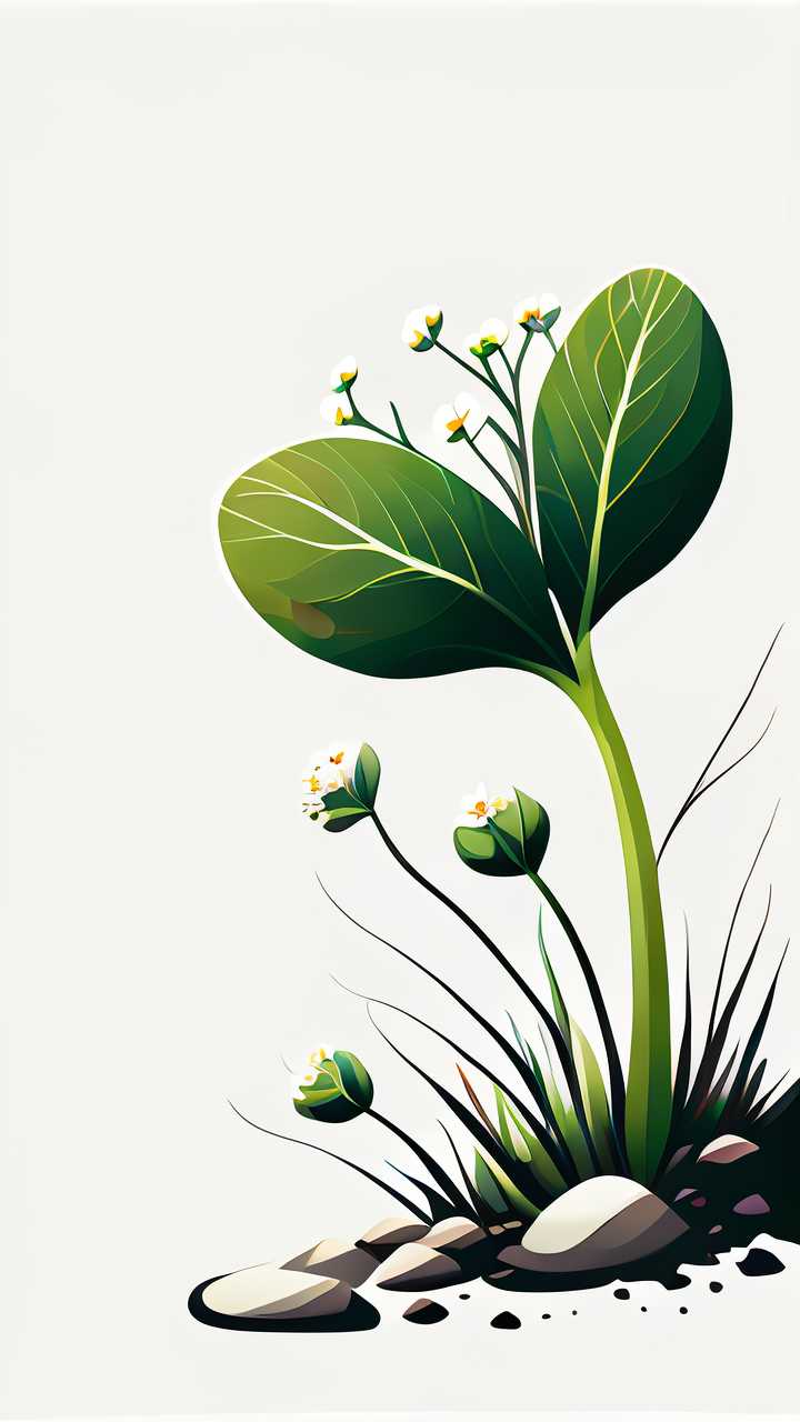 小花白色背景